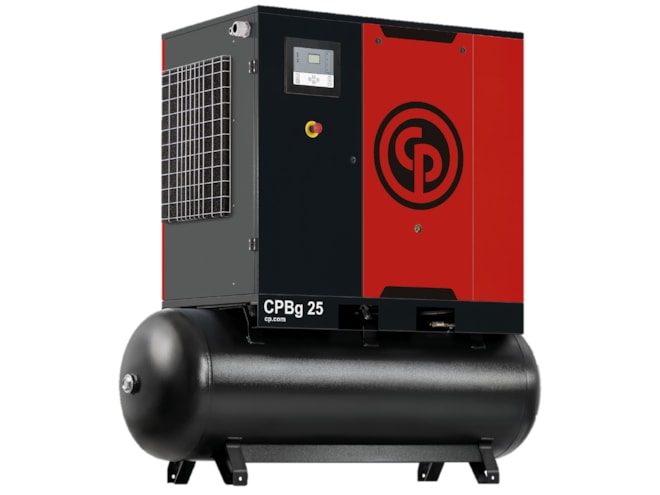 Chicago Pneumatic CPBg 25D TM, 25 HP 113.1 CFM Rotary Screw Air Compressor