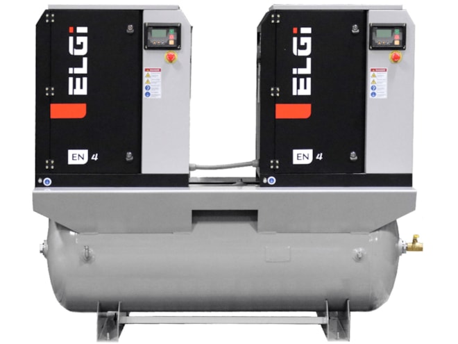 ELGi EN04-125-120Q-A2A, 10 HP Duplex Rotary Screw Air Compressor