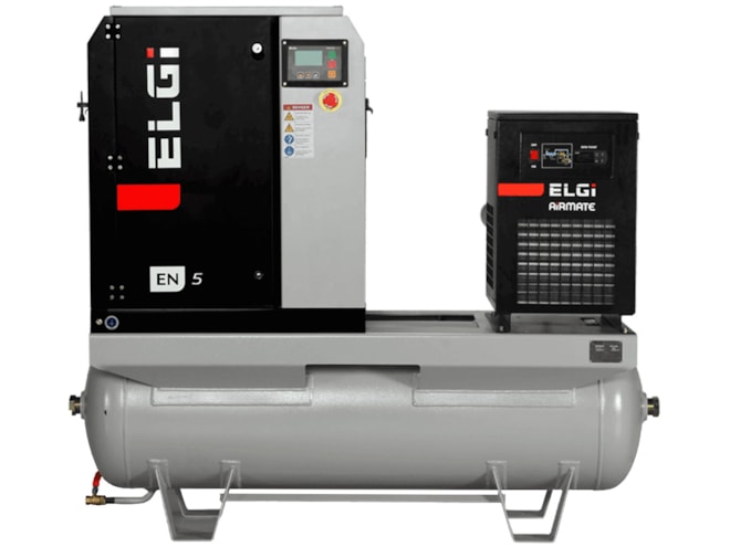 ELGi EN11V-125-120T-G2A, 15 HP Rotary Screw Air Compressor