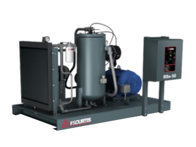 FS-Curtis RS Series 25 HP, 100 PSI, 460V Rotary Screw Air Compressor with Tank