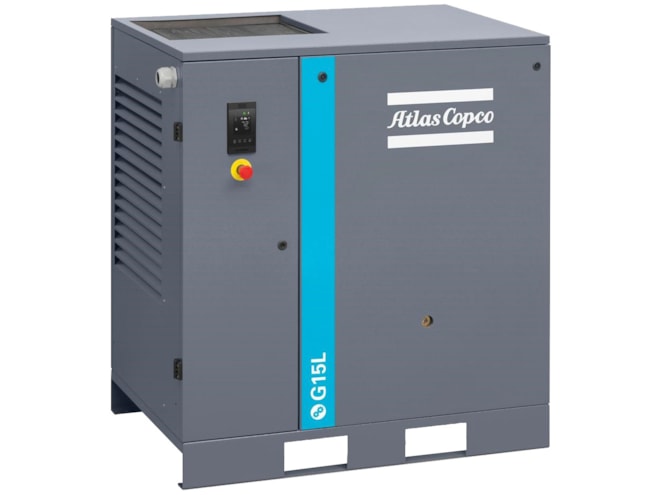 Atlas Copco G15L-125 AP, 20 HP Rotary Screw Air Compressor