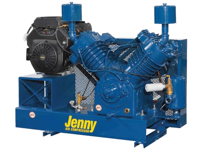 Jenny Two-Stage Base Mounted Gas Piston Air Compressor