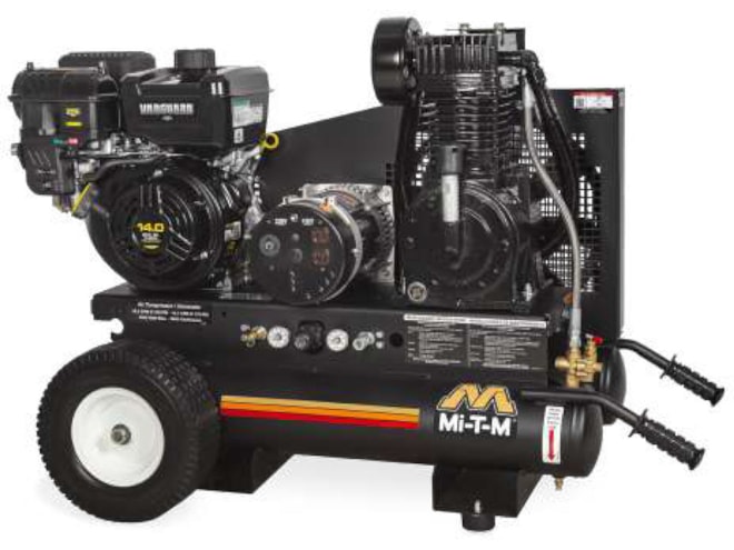 Mi-T-M Gas Powered Piston Air Compressor with Generator