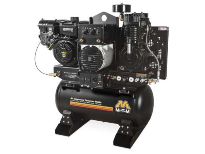 Mi-T-M Gas Powered Piston Air Compressor with Generator and Welder