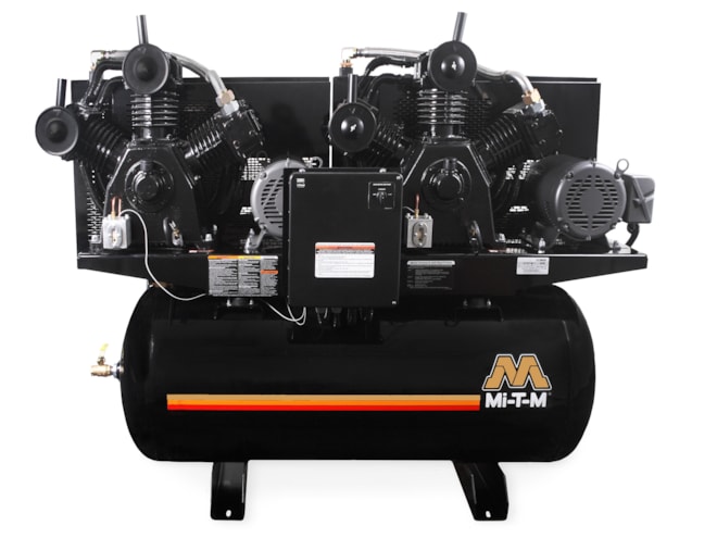 Mi-T-M, AED-Series 15 HP Industrial Two-Stage Duplex Piston Air Compressors