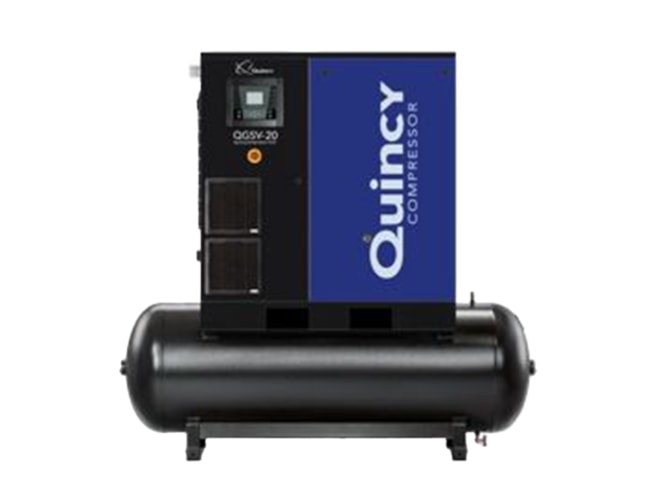 Quincy Compressor QGSV-20s TM-460, 20 HP Rotary Screw Air Compressor