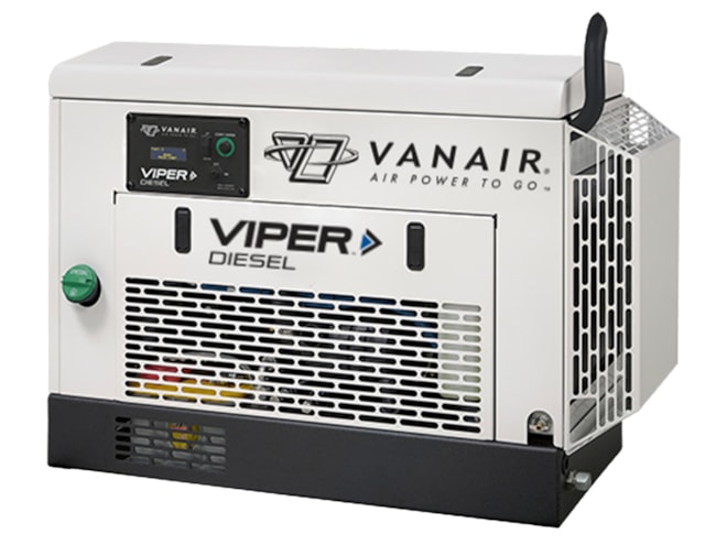 Vanair Viper D80, 80 CFM Diesel Driven Rotary Screw Air Compressors