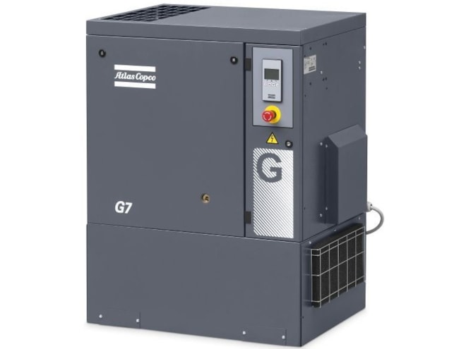 Atlas Copco G7L-125 FF, 10 HP Rotary Screw Air Compressor with Dryer