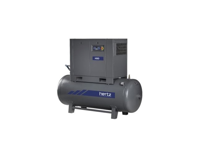 Hertz Kompressoren HBD 4 230/1PH 125 TM, 5.5 HP Rotary Screw Air Compressor