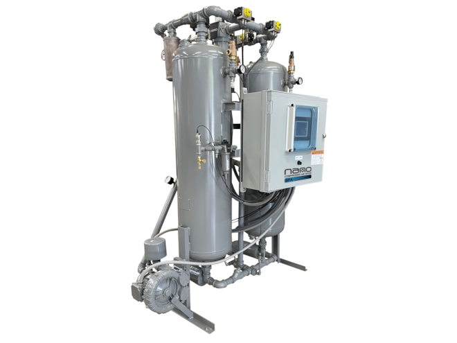 nano-purification solutions BPA 250, 250 SCFM Twin Tower Desiccant Air Dryer
