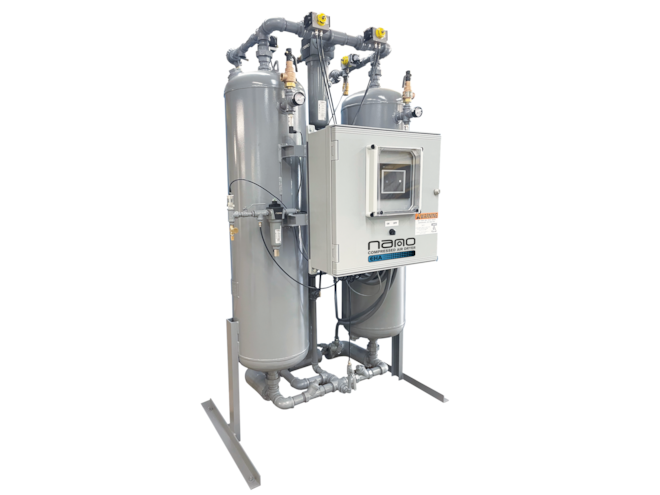 nano-purification solutions EHA 500, 500 SCFM Desiccant Air Dryer