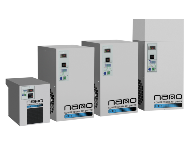 nano-purification solutions HTR0125-115601, 125 SCFM Refrigerated Air Dryer