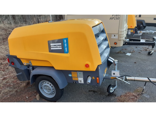 2023 Atlas Copco Model XAS185/150 Dual Pressure Portable Air Compressor