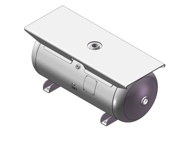 Manchester Horizontal 30 Gallon Air Tank for Gas Compressors 200 PSI