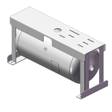 Manchester Horizontal 30 Gallon Air Tank for Gas Compressors 200 PSI