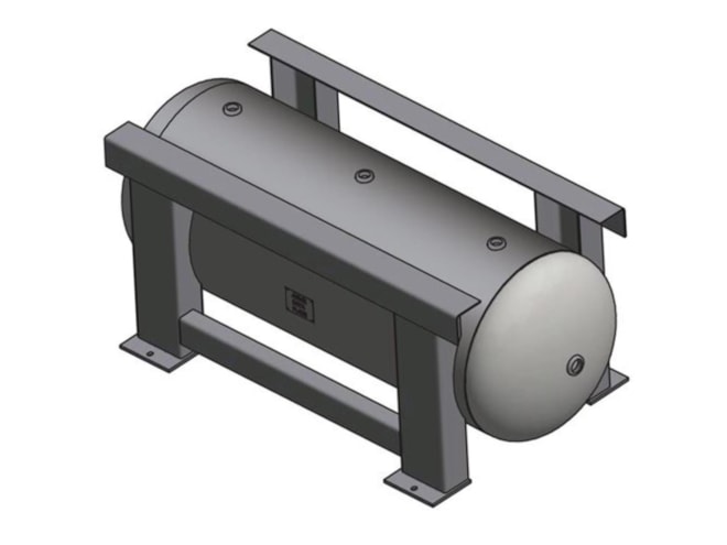 Steel Fab 200 Gallon Grasshopper Horizontal Air Tank