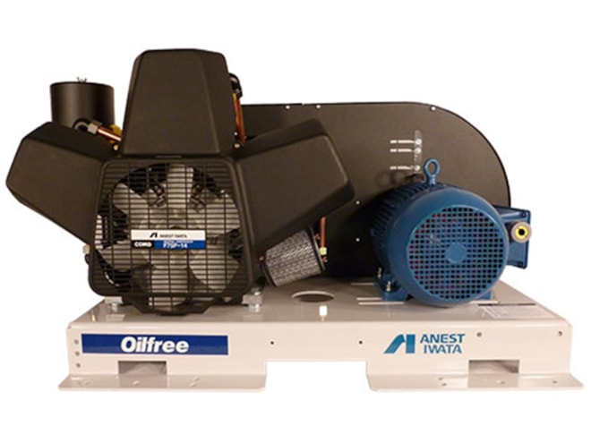 Anest Iwata Model OFB Oilless Piston Air Compressor