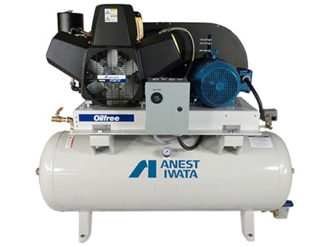 Anest Iwata Model OFT Oilless Piston Air Compressor