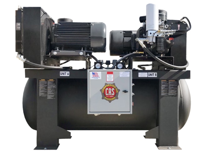 Compressed Air Systems CAS-DRS253H126 25 HP Duplex Rotary Screw Air ...