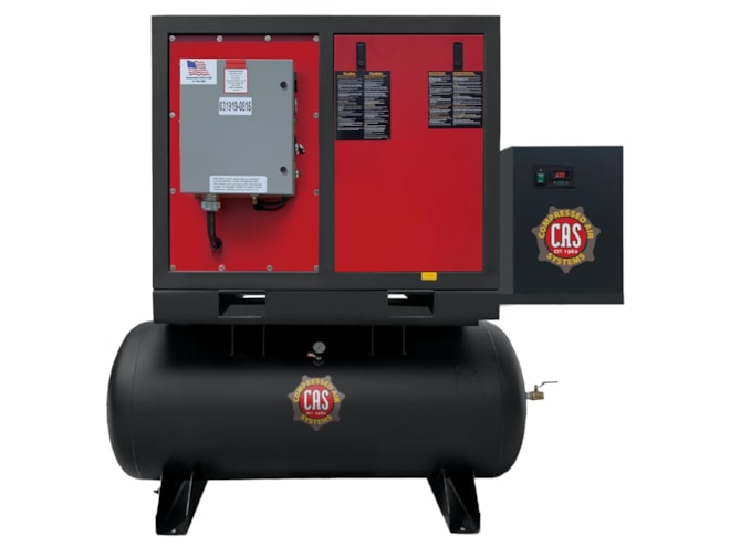 Compressed Air Systems CAS-RS253ENC6-CRD 25 HP Rotary Screw Air Compressor, 120 Gallon, With Dryer