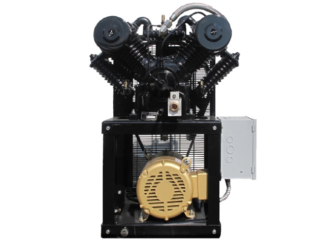 Compressed Air Systems Industrial Electric Stationary Cube Piston Air Compressor