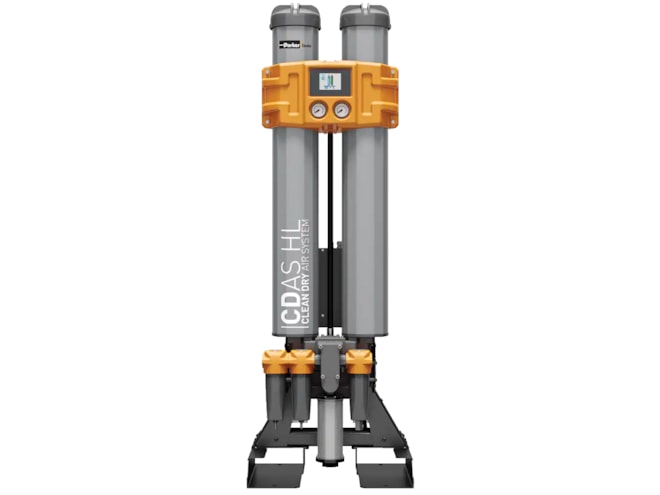 Parker CDASHL075-40N16AE, 109 CFM Medium Flow Heatless Desiccant Air Dryer