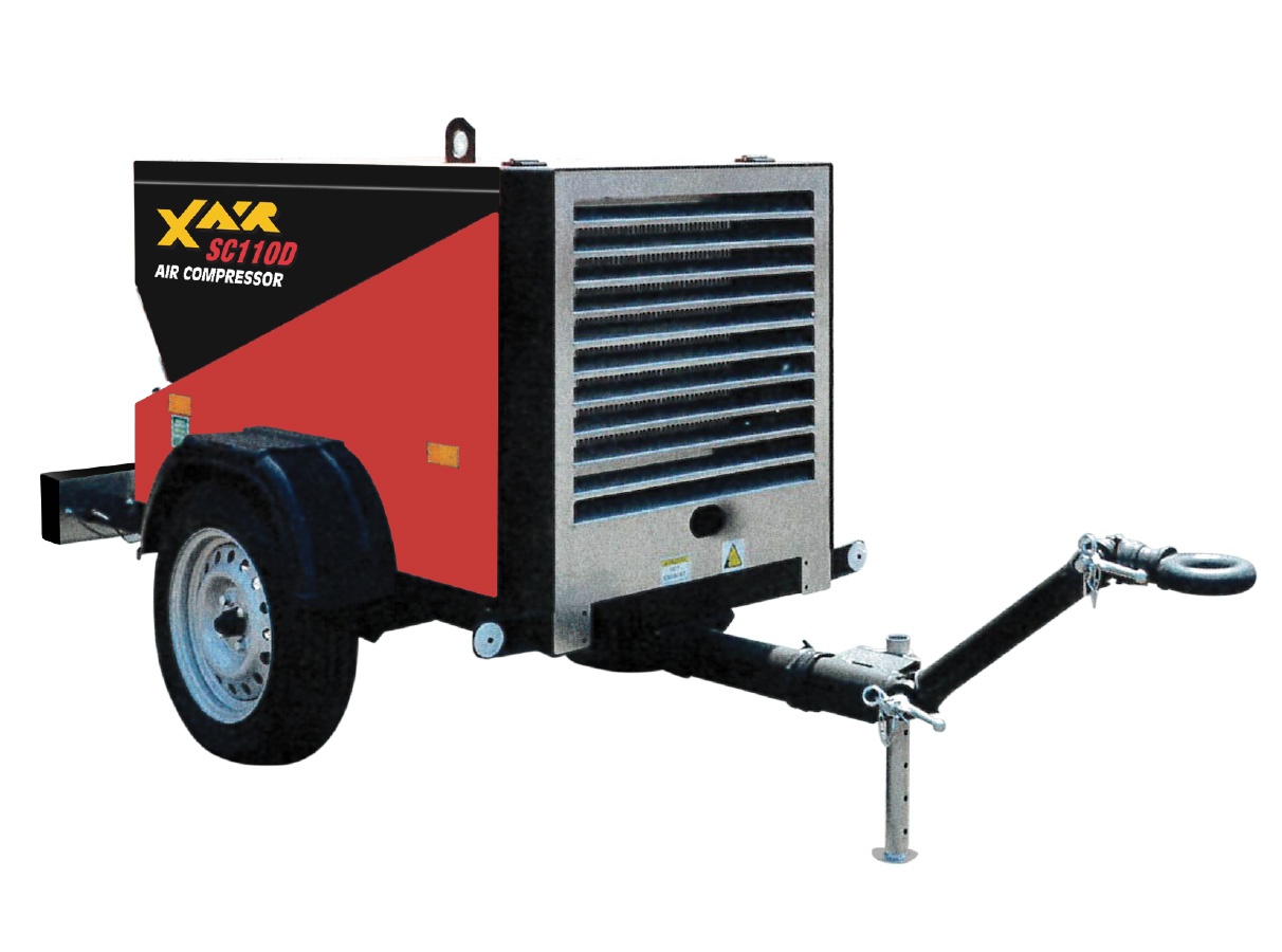 CONX Equipment X-AIR SC110D Diesel Powered Rotary Screw Air Compressor