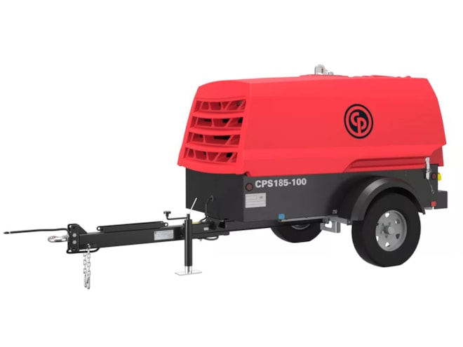 Chicago Pneumatic CPS 185 KoD, 185 CFM Portable Rotary Screw Air Compressor