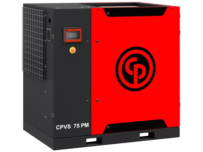 Chicago Pneumatic CPVS 75 PM, 75 HP Rotary Screw Air Compressor