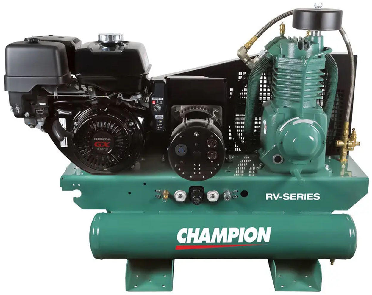 Champion Centurion II Two Stage Piston Air Compressor and Generator | Gas Powered Compressors Compressor