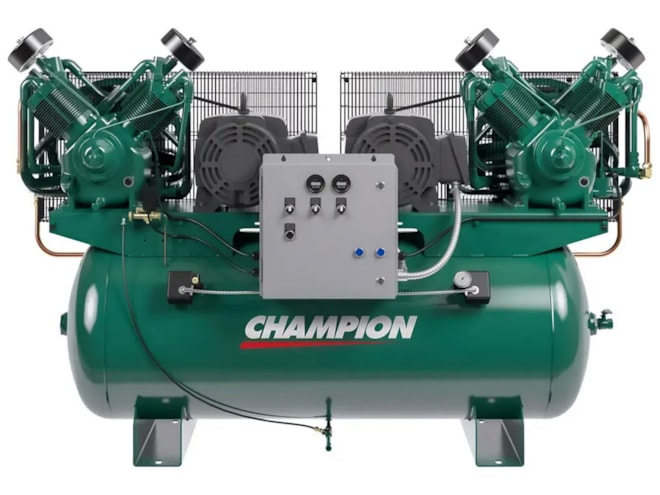 Champion PL-Series Duplex Pressure Lubricated Two Stage Piston Air Compressor