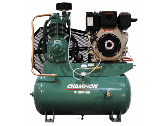 Champion R-Series Diesel Powered Two Stage Piston Air Compressor