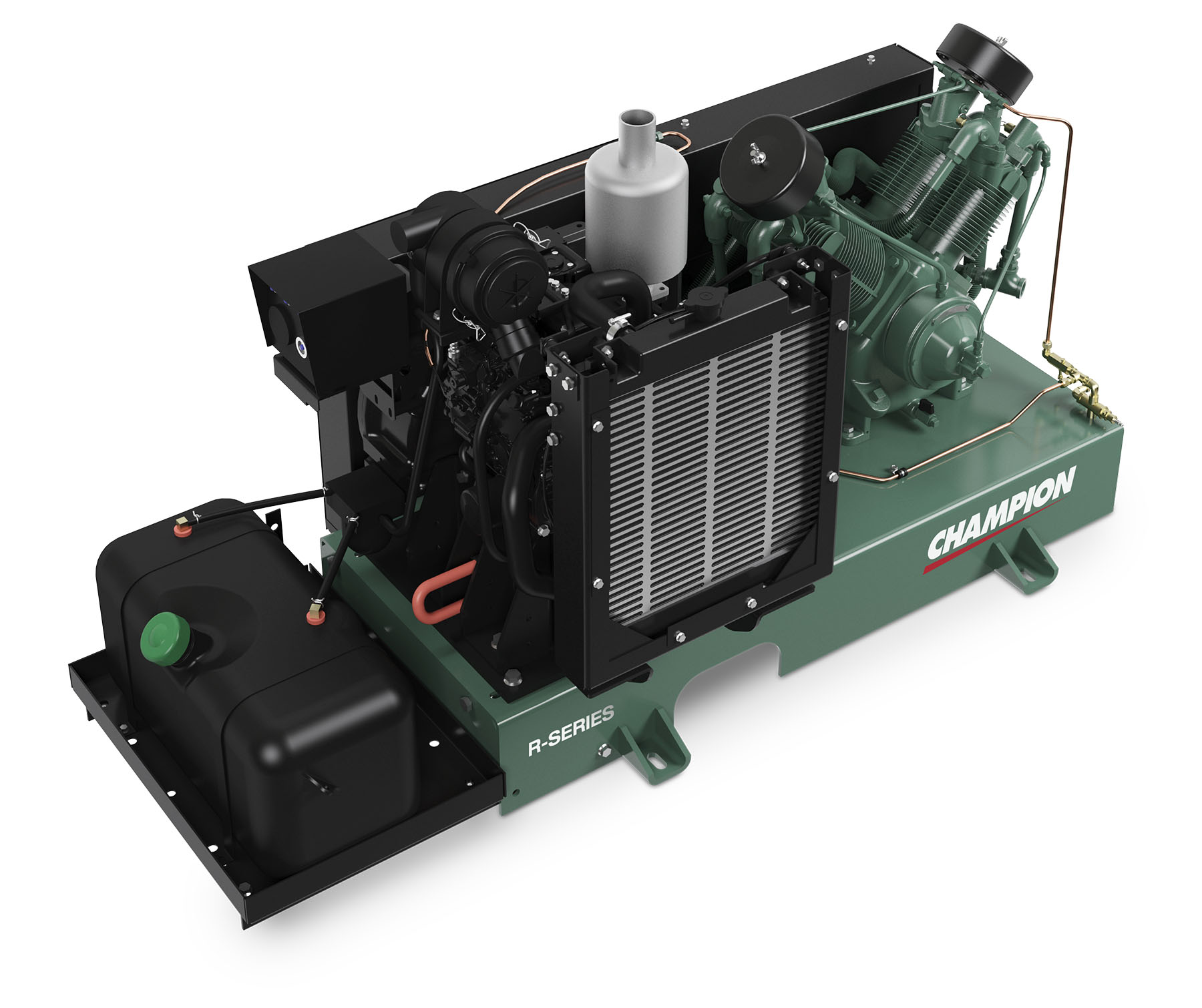Champion R-Series Diesel Powered Two Stage Piston Air Compressor