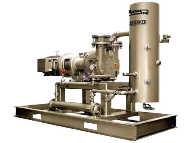 Dekker AquaSeal Stainless Steel Liquid Ring Water-Sealed Vacuum Pump System