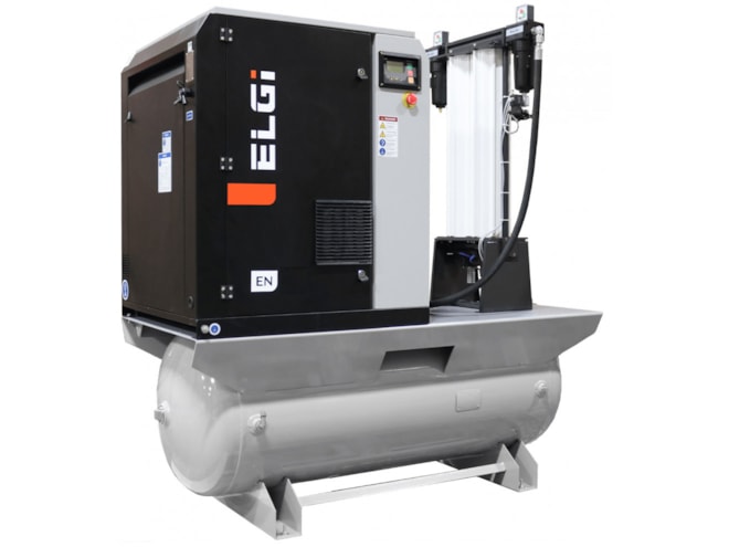 ELGi EN Series 7.5 HP Rotary Screw Air Compressor, 60 Gallon, With Dryer