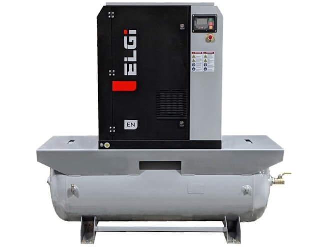 ELGi EN Series Tank Mounted Rotary Screw Air Compressor