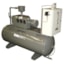GlobalVac & Air GPRS Series Lubricated Rotary Vane Vacuum System with Horizontal Tank