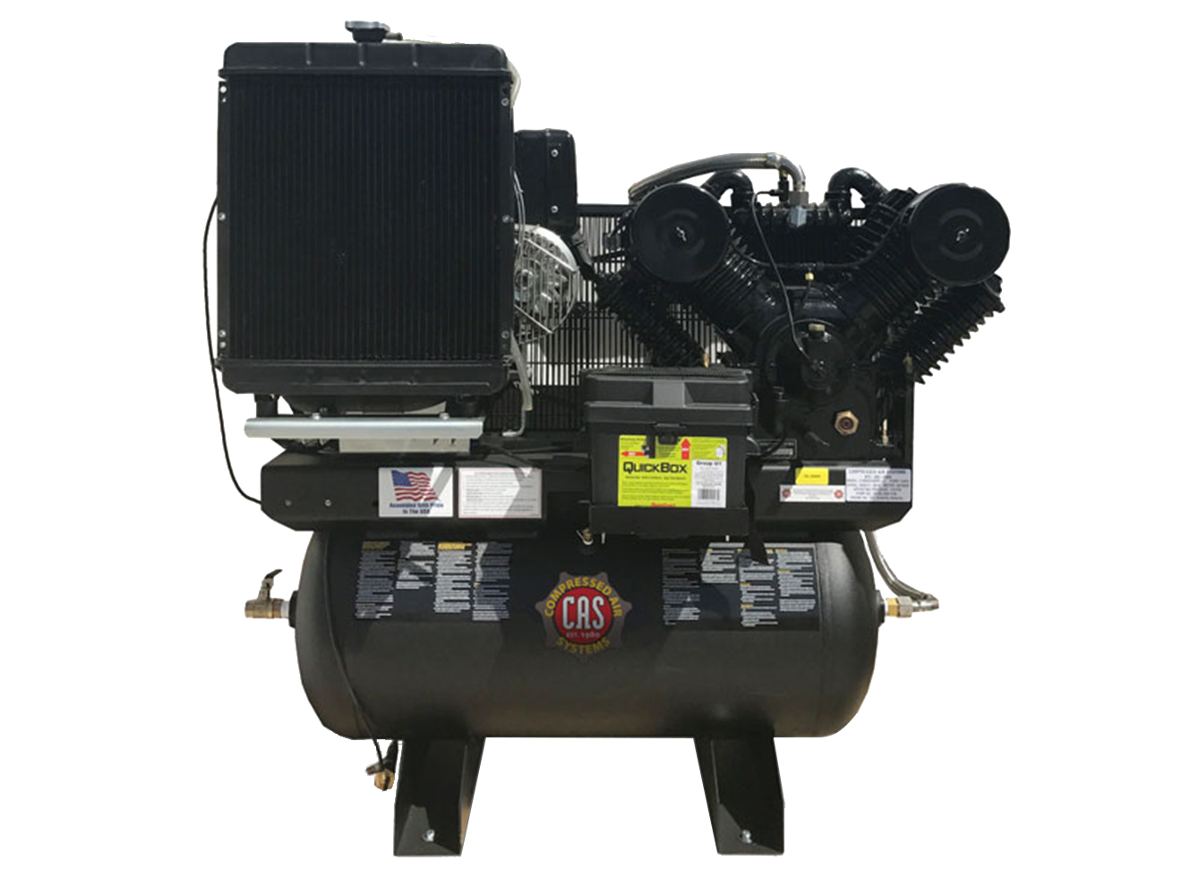 Compressed Air Systems Diesel Powered Industrial Piston Air Compressor