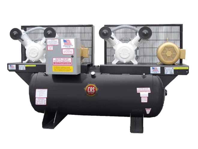 Compressed Air Systems Industrial Stationary Duplex Oilless Piston Air Compressor