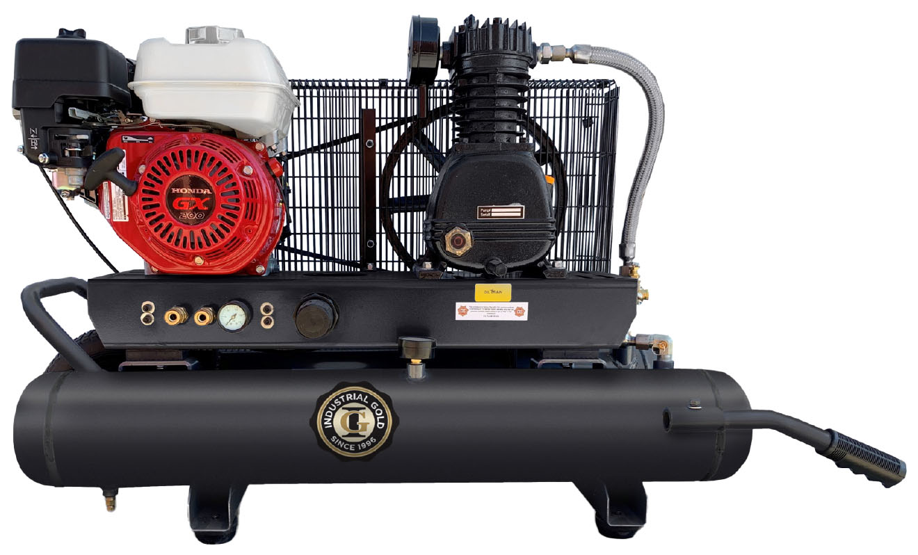 racket Tom Audreath Accountant Industrial Gold Contractor Series Gas Powered Piston Air Compressor | Gas  Powered Air Compressors | Compressor World