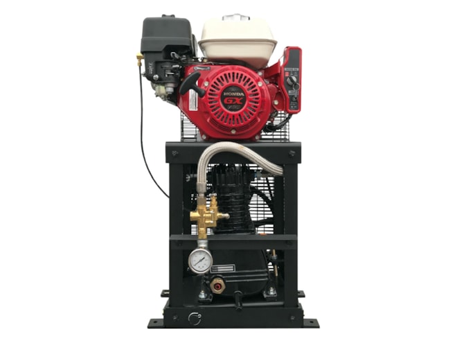 Industrial Gold Cube Series Gas Powered Two Stage Piston Air Compressor