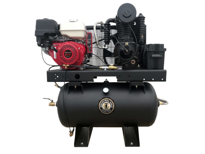 Industrial Gold Gas Powered Piston Air Compressor with Generator