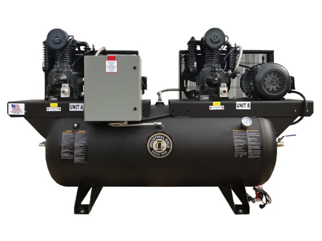 Industrial Gold Industrial Series Duplex Two-Stage Piston Air Compressor