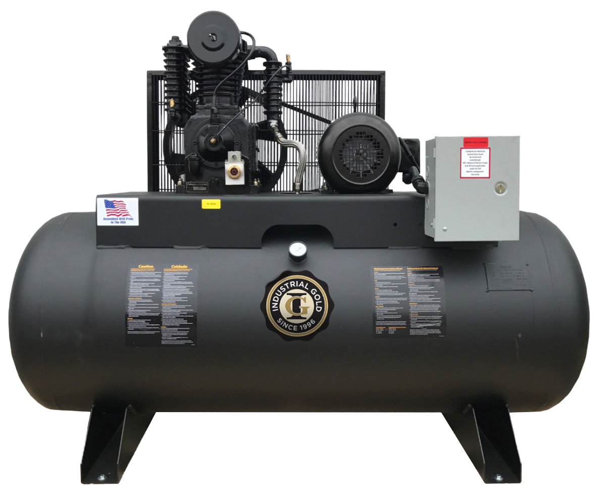Commercial shop air compressor