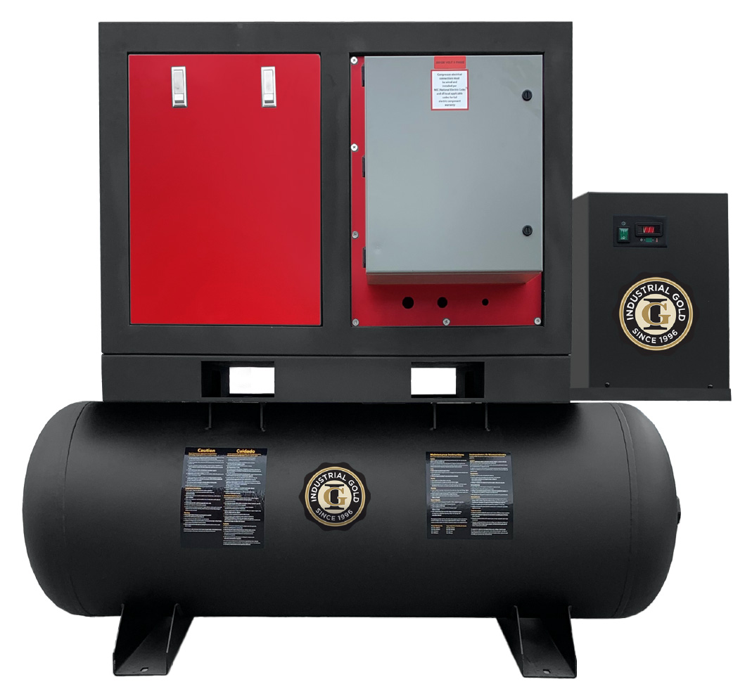 Industrial Gold RS Series Enclosed Rotary Screw Air Compressor