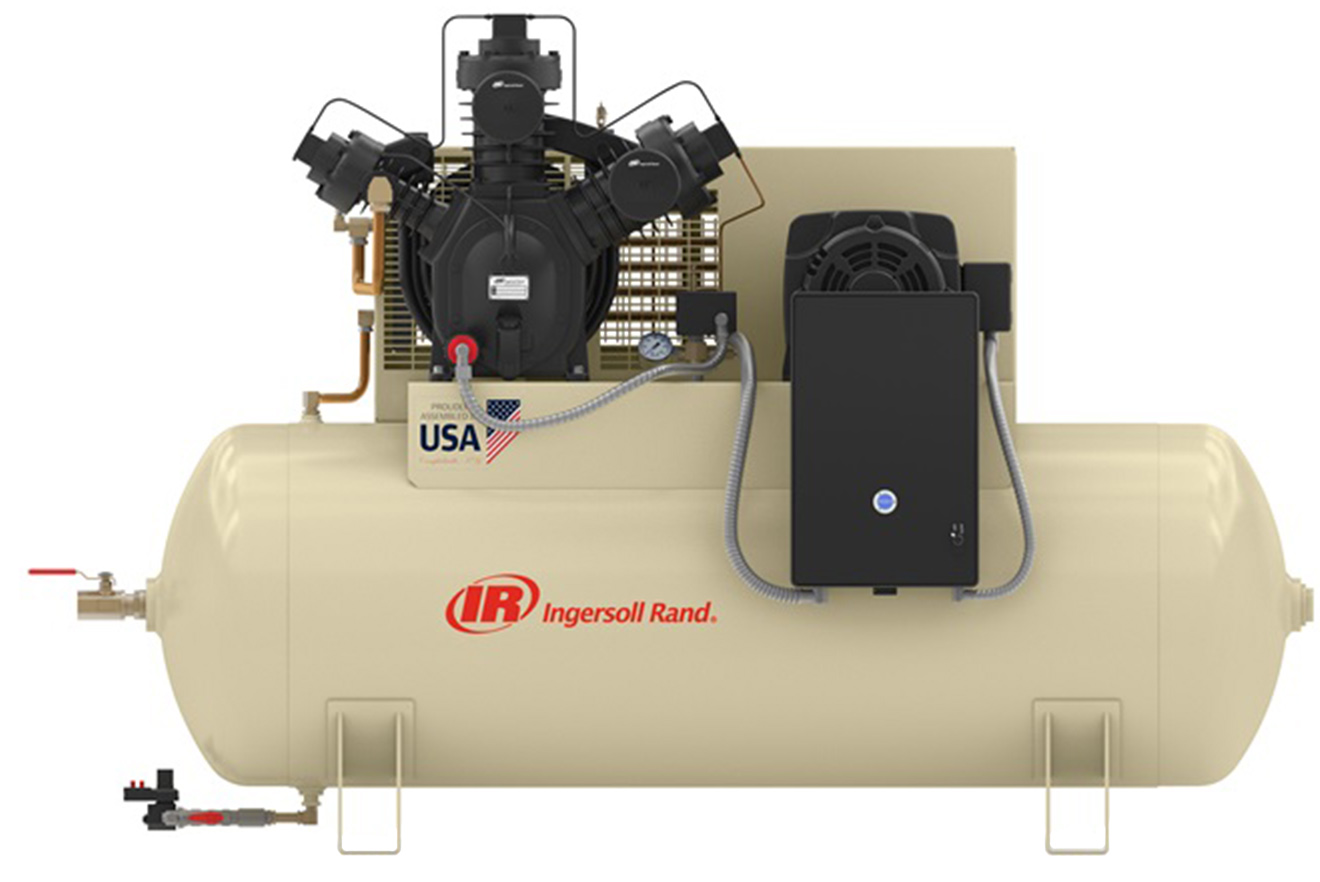 Ingersoll Rand 15TE Two-Stage Piston Air Compressor, Two Stage Piston Air  Compressors