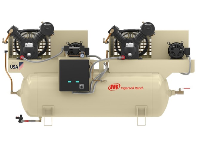 Ingersoll Rand Duplex Two-Stage Piston Air Compressor