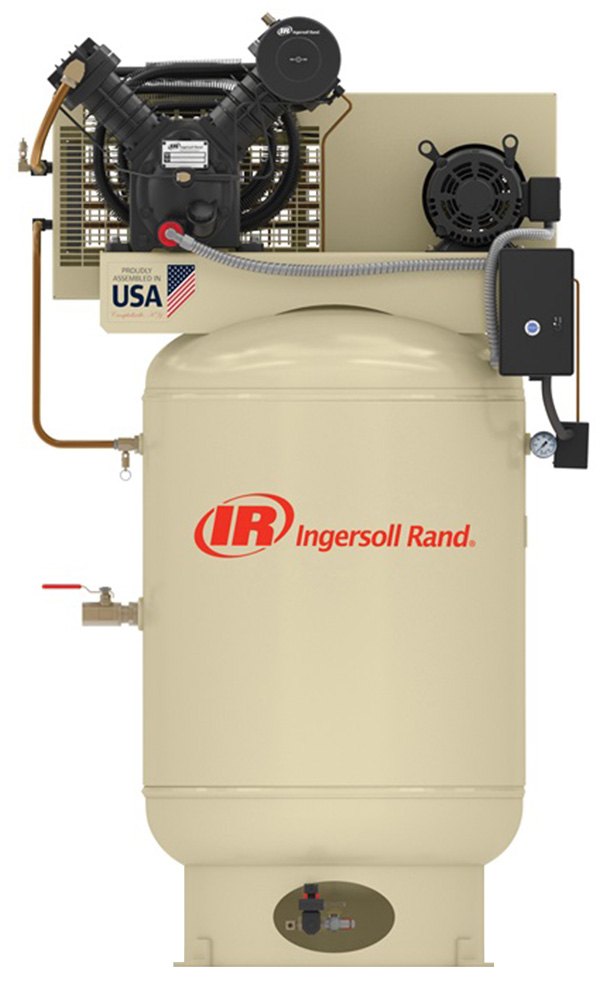 Ingersoll Rand 10 HP, 2545 Two-Stage Piston Air Compressor System