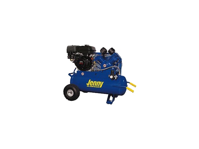 Jenny Two Stage Gasoline Powered Portable Air Compressor