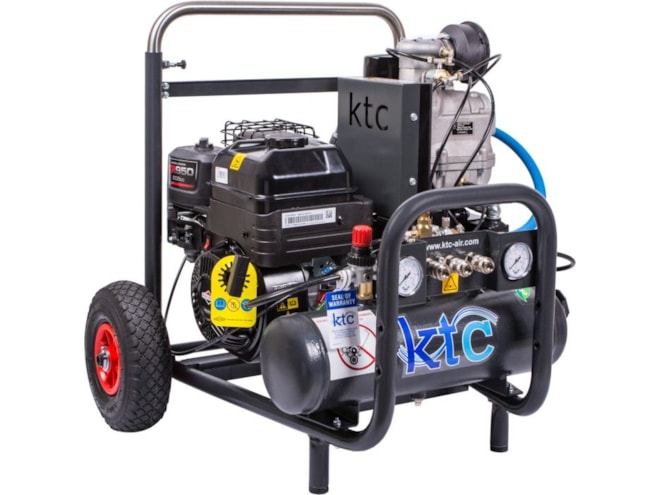 KTC KPM3.5, 6.5 HP Gas Drive Portable Rotary Screw Air Compressor